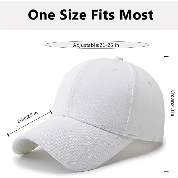 Caps Herre Dame Bomull Pappa Hatt Klassisk Justerbar Enkel Golfcaps Lav Profil