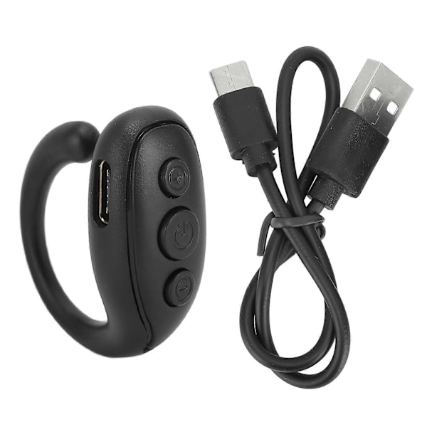 Mobiltelefon Bluetooth Fjernbetjening ABS Ringformet Lang Batterilevetid Kamera Fjernudløser til Tablet Sort