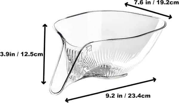 Multifunksjonell dreneringskurv for vask av frukt og grønnsaker 23x12 cm