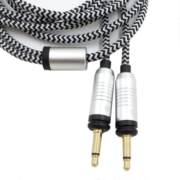 Headsetkabel til Focal ELEGIA Hovedtelefoner Erstatningskabel (2x3.5mm Version) Iltfri Kobbertråd 3.5mm Han & 6.35mm