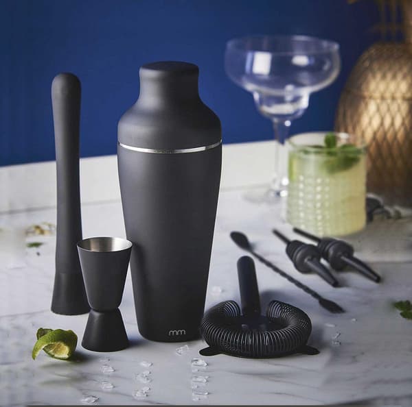 Cocktail Shaker Sæt - Mat Sort Svart black