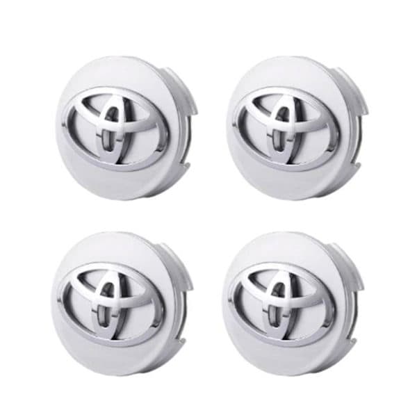 4-pack - Toyota centrumkåpor / hjulnavsemblem - B Silver 62mm - Silver (matt) Silver 62mm - Silver (matt)