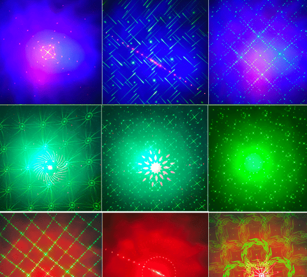 Fjernkontroll projeksjonslys LED scenelys DJ-lys laser spotlight atmosfærelys