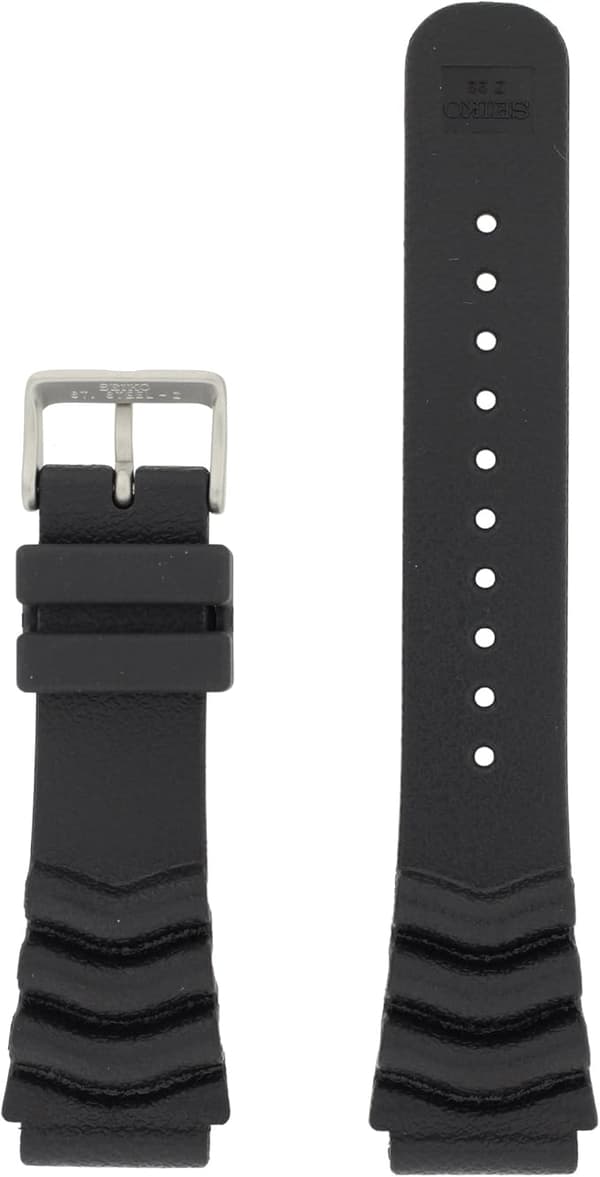 Rubber Curved Line Strap 22mm Diver Model and Spring Bar