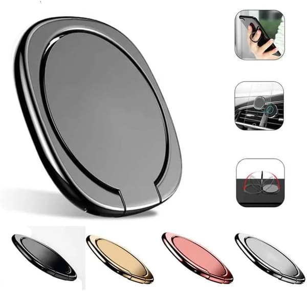 Mobil Ringholder 360° Roterende Fingergrep Ring Stativholder for Alle Android Mobiltelefoner Nettbrett iPhone