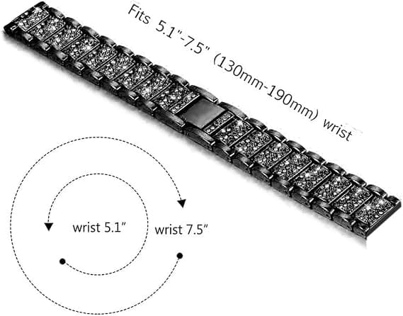 Apple Watch -ranneke 38/40/41 kevytmetallia, kimalteleva
