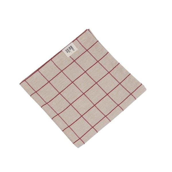 Axel Kangasservetti Punainen 6 kpl 45x45 cm Röd red