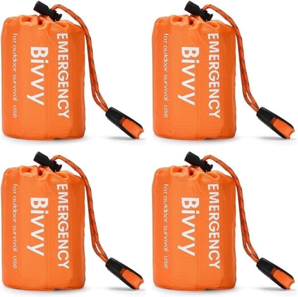 1/2/4 stk Utendørs Vanntett Termisk Sovepose Camping Overlevelse Bivy Bag