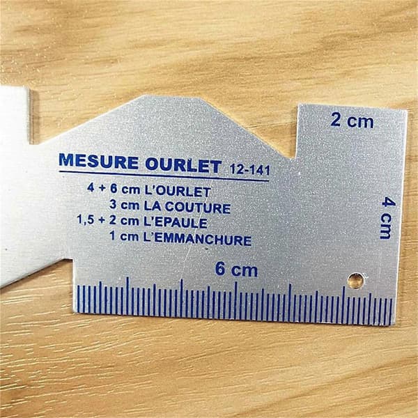 Patchwork-linjal i metall, sy-linjal for quilting, patchwork og DIY