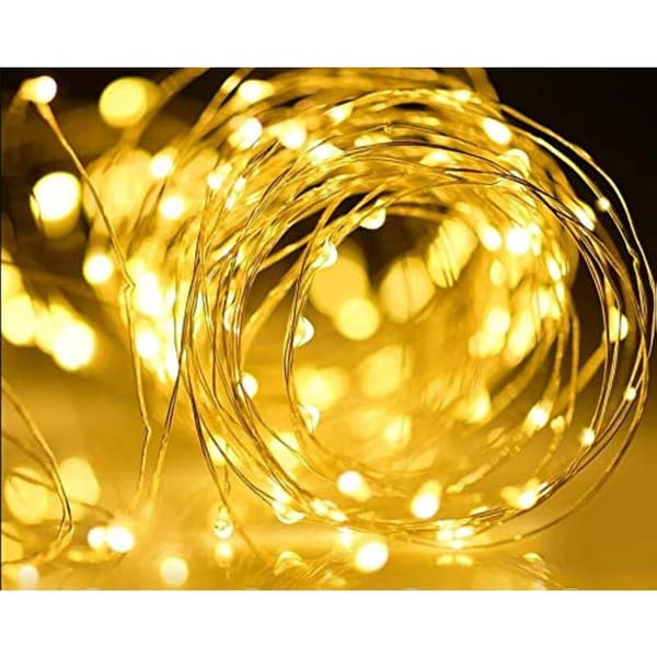 |NN| Other Christmas Decoration, 100 LED Waterproof Solar Copper Wire String Lights (Warm White)