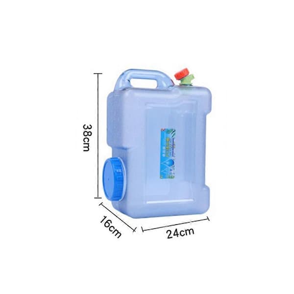 Vattendunk med kran och handtag, 12L, PC, transparent, camping, bil, utomhus