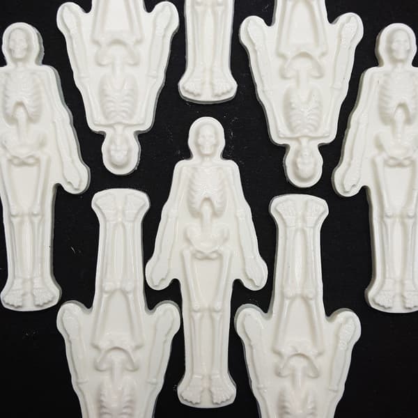 Pralineform Skelet Chokoladeform - Halloween - BWB 9740 Transparent transparent