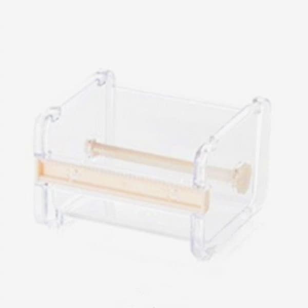 Washi Tape Cutter Kontorsmaterial Förvaringslåda (off-white axel)