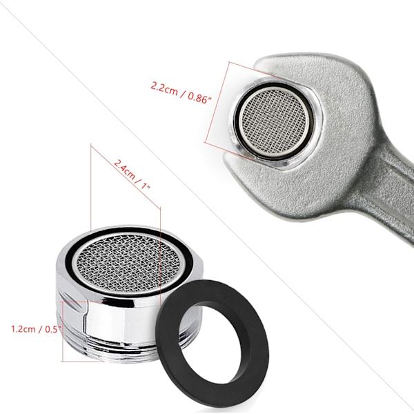 Silver (O.D. 24MM) - Set med tre ventilmunstycken, köksventilmunstycken