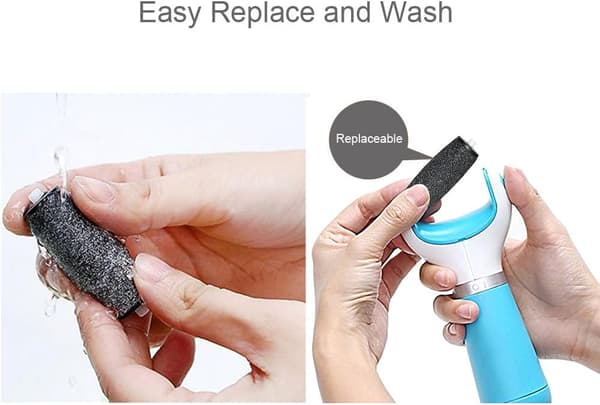 Förpackning med 12 extra utbytesrullar för Amope Medi, kompatibla med Foot File 6 & 6