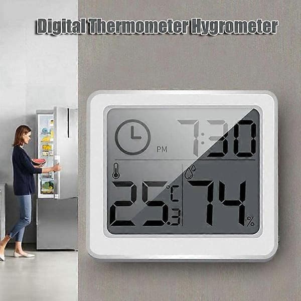 Rumstermometer, Fugtmåler, Temperatur- og Hygrometer