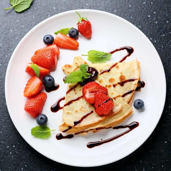 Crêpes-pande i støbt aluminium, sort, 25 cm