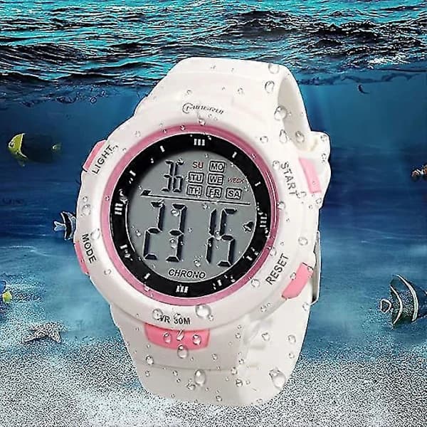 Barnklocka Armbandsur Pojkar Flickor 30M Vattentät Analog Quartzklocka 3D Söt Tecknad Klocka