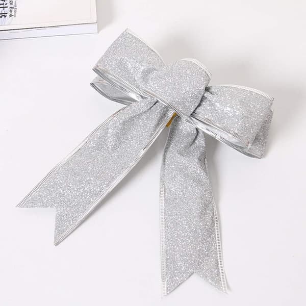 5-pack glitteriga julgransrosetter julgåvor rosetter band