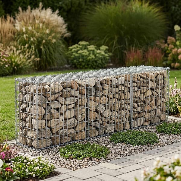 Gabionkurv i galvanisert stål, 100x30x30 cm
