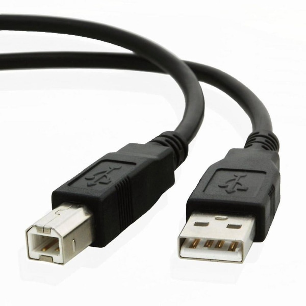 USB datakabel för Canon Pixma Mg2550 Smg3050 Ip2850 Mg3650 Mg5750 Bly Svart