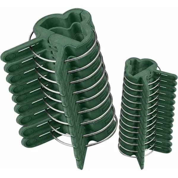 Plant Support with 60 Plant Clips for Stabilization 30 Large and 30 Small Clips