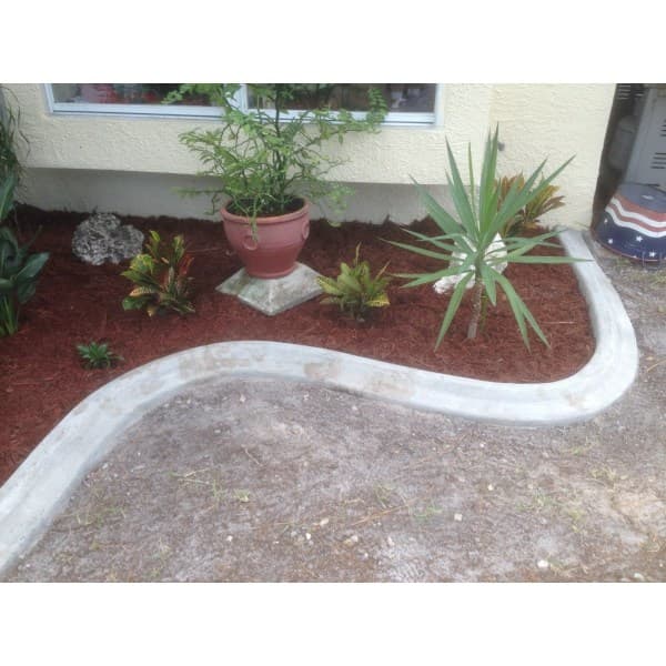 Tilpasset betongkantstein for landskapsarbeid DIY Den originale Curb It Yourself