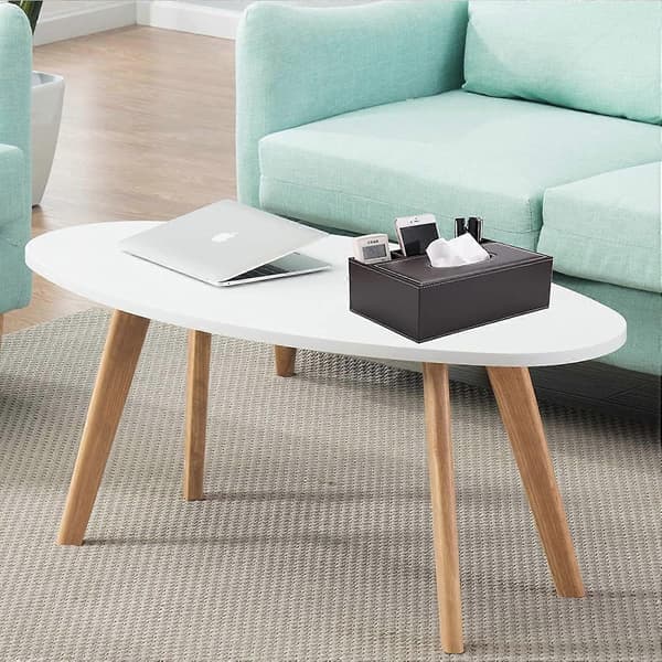 Rectangular Faux Leather Tissue Box with Remote Control Holder - Elegant and Stylish - Tissue Box for Home Office - Brown