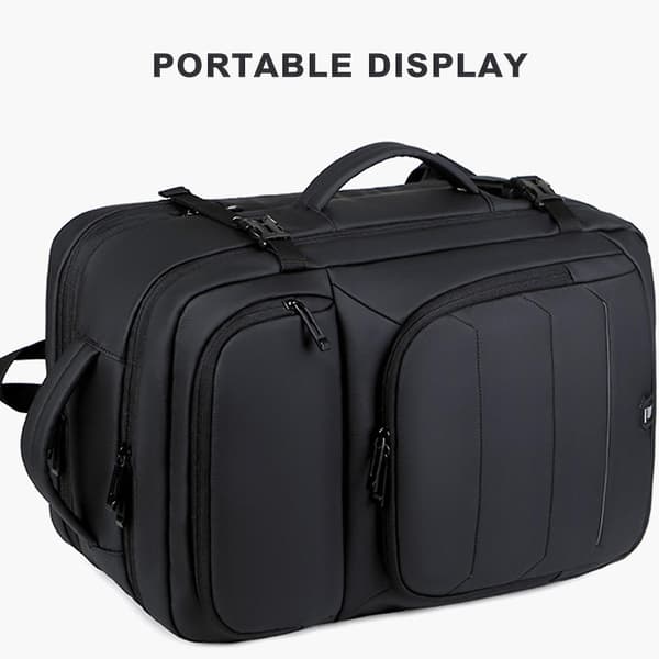 Men's Business Computer Backpack Portable Dual-Function Backpack Large Capacity Expansion Commuting Waterproof Multifunctional Backpack