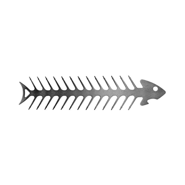 Grillspyd - Fiskeskelet - Rustfrit Stål Silver silver