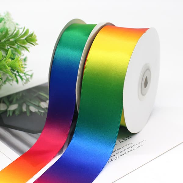 25 m 20 mm Satinband Regnbågsband Julklappsinslagning Presentaskar Bröllop DIY
