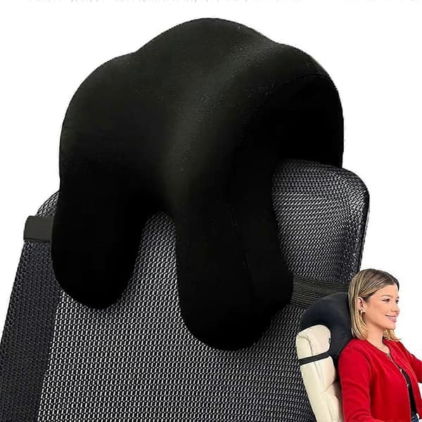 Ergonomisk nakkepude i memoryskum til kontorstol