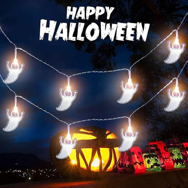 Halloween-valosarjat, 3m 20 LED-aavevaloa, Halloween-koriste