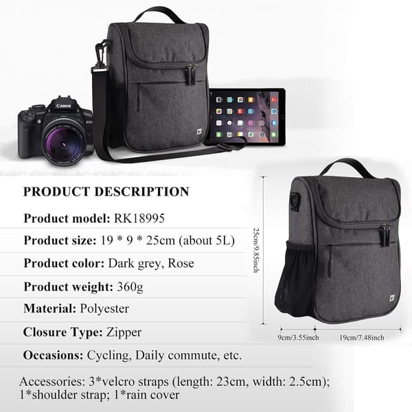 Waterproof Bicycle Bag for MTB Handlebar with Rain Cover