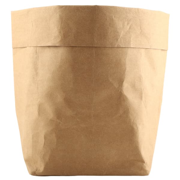 Kraft Paper Pot Cover 25x25x40cm Multifunctional Storage Bag-FX-
