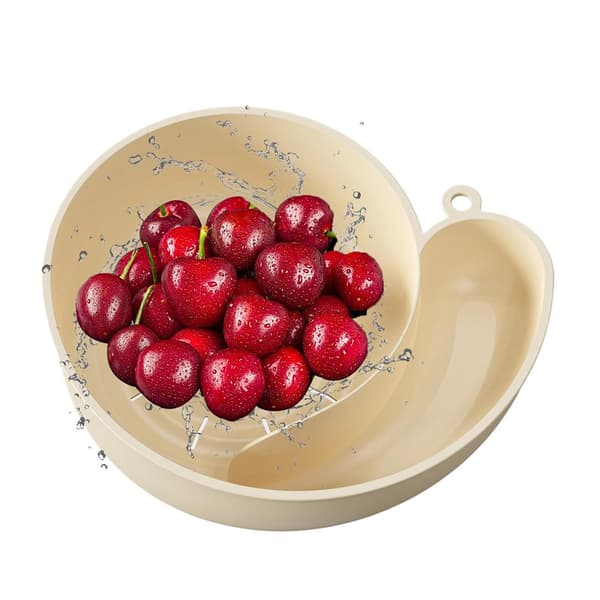 Colander i skallform for frukt og grønnsaker