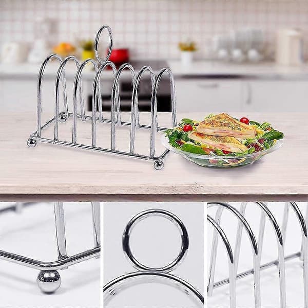 Brödrost i rostfritt stål med hästskodesign för hem, kök, camping och picknick