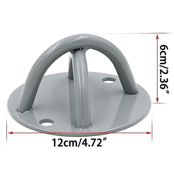 Sling Trainer Wall Mount, Suspension Training Strap Ceiling Mount, Resistance Band, Bodyweight Training (1 pc - Grey)