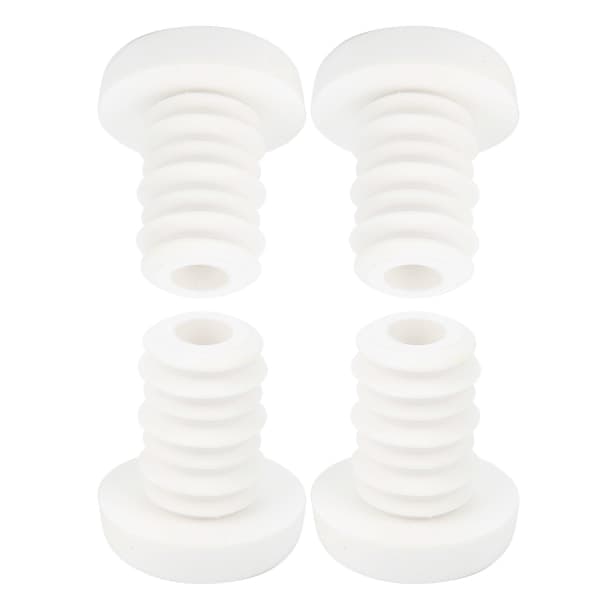 4pcs ZTTO Handlebar End Plugs Fixed Mountain Bike Handle Lock Ring Bicycle Accessories White