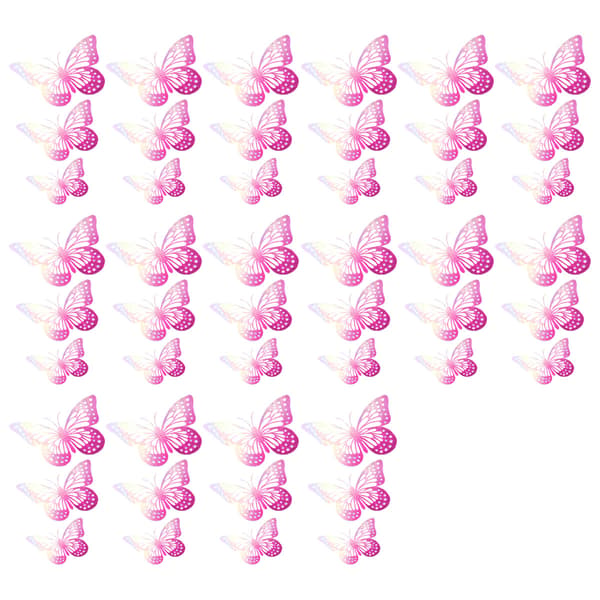 Sommerfugl Kagepynt, 3D Sommerfugl Cupcake Toppers