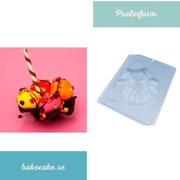 Praline Chokoladeform - BWB 854 - Special 3-delt form Transparent transparent