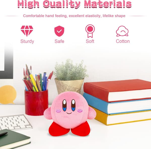 Kirby Plyschdocka Rosa Gosedjur Figur Mjuk Leksak Present
