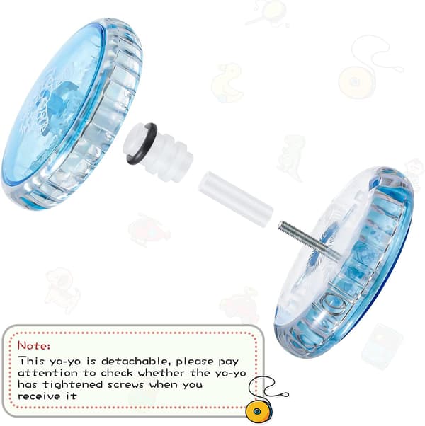 2 st LED Yoyo Leksaker med Ljus