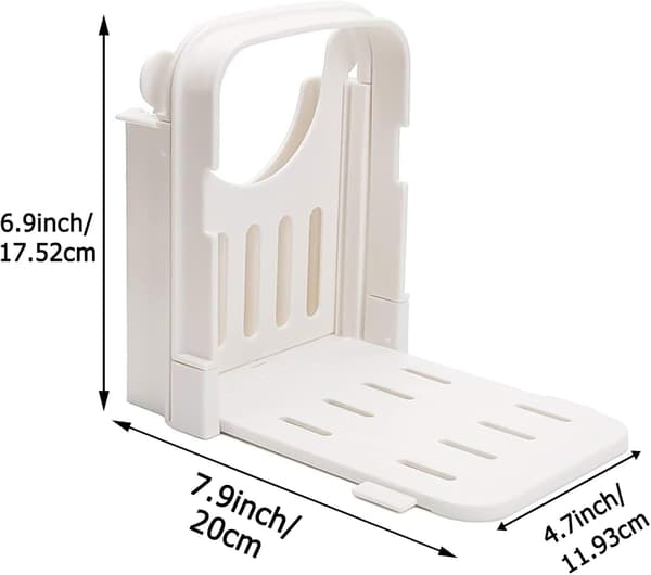 Bread Slicer, Multifunctional Sandwich/Toast Machine, Foldable and Adjustable Manual Handheld Homemade Slicer for Cutting Bread
