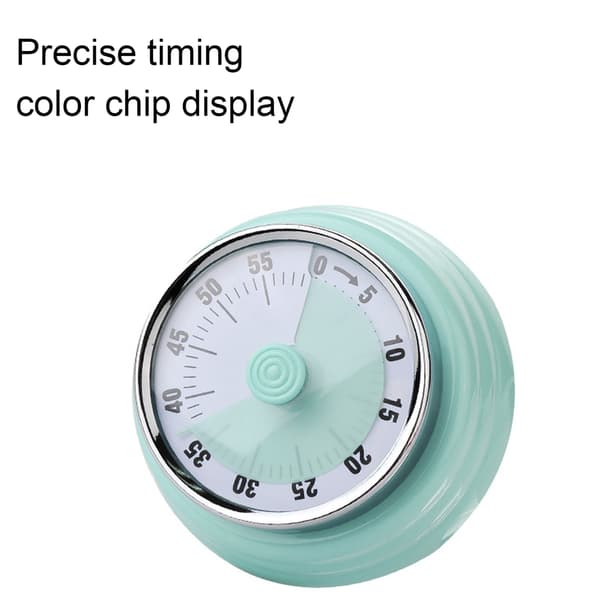Mekanisk kjøkkentimer i rustfritt stål, påminnelse for baking, tidsstyring