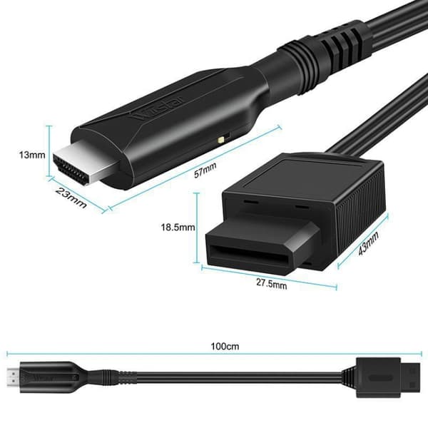 Adapterkabel kompatibel med Nintendo Wii til HDMI 1m 1080P