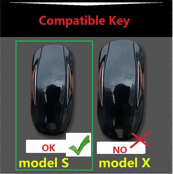Aito nahkakotelo Tesla Model S -avaimelle (ruskea)