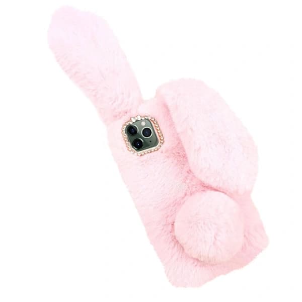 Fluffy Kanin iPhone 11 Pro Max Cover - Rosa Pink Rosa