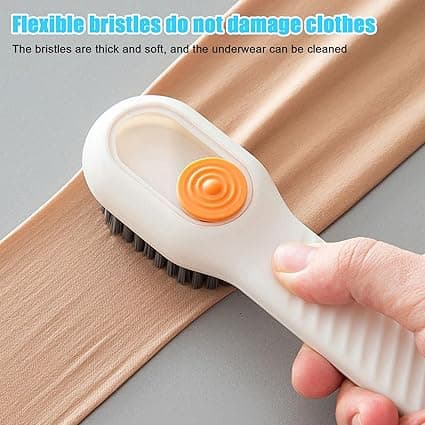 White shoe brush, press type, automatic liquid dispensing brush, soft brush cleaning brush, multi-functional clothes cleaning brushes, home use