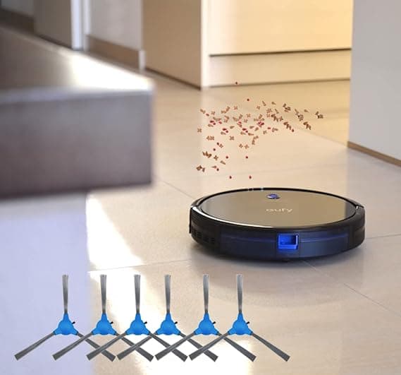 6-pakning sidebørste erstatning for Eufy RoboVac 11S, RoboVac 12,R